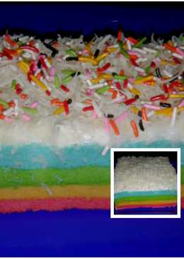 Rainbow cake kukus