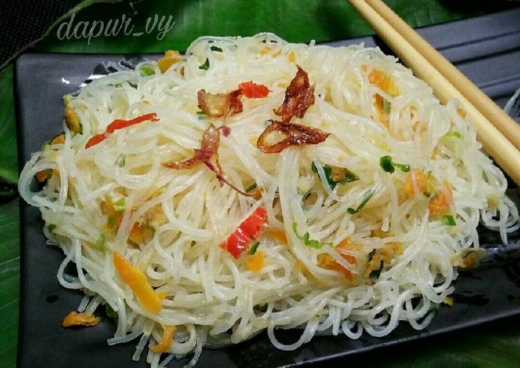 cara membuat SOUN / BIHUN Goreng Putih (bisa untuk isian Risoles / Lumpia)