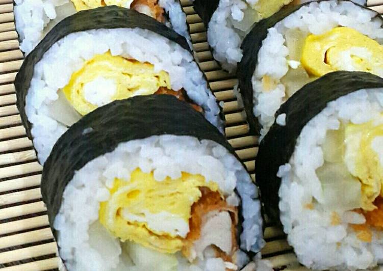 gambar untuk resep Chicken Katsu Sushi Roll