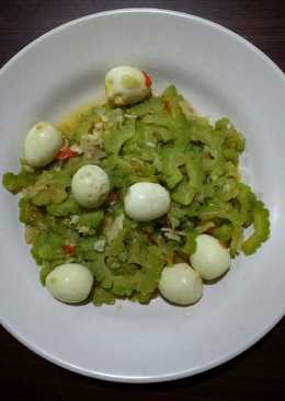 Oseng-oseng Pare Telur Puyuh