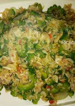 Tumis pare rebon pedas