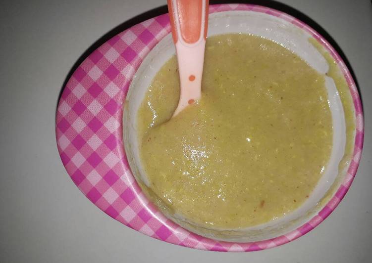 resep lengkap untuk Bubur gasol beras coklat plus kurma plus alpukat