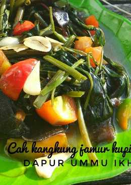 Cah Kangkung jamur kuping pedas