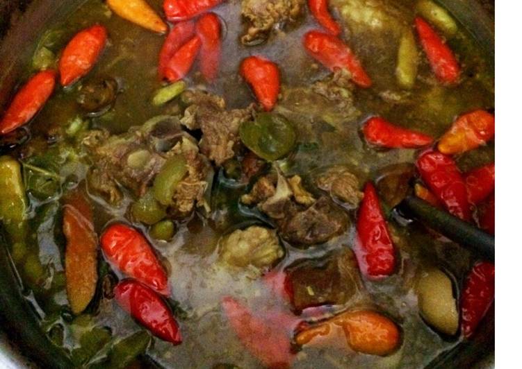 resep lengkap untuk Pindang iga kambing