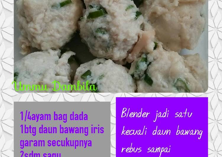 gambar untuk resep makanan MPAsi Baso Ayam ??