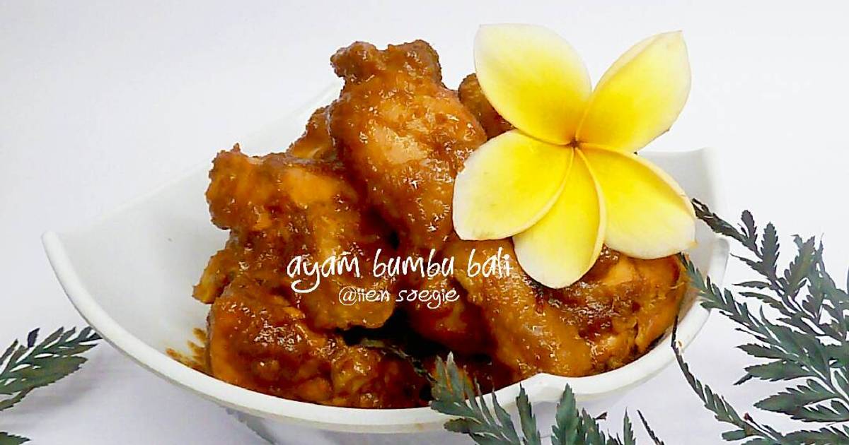 Resep Ayam Bumbu Bali ala Iien Soegie