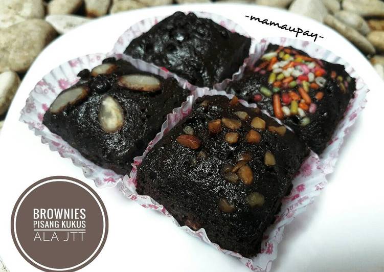 resep makanan Brownies Pisang Kukus Moist ala JTT