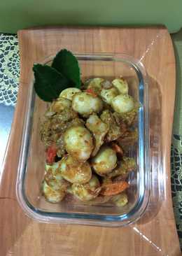 Telur puyuh babat bumbu pedas #Ketopad_CP_Telur