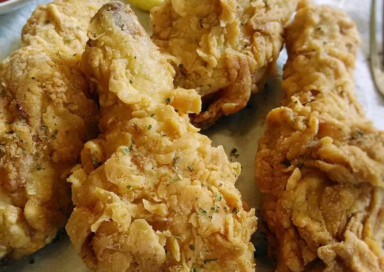 bahan dan cara membuat Buttermilk Fried Chicken