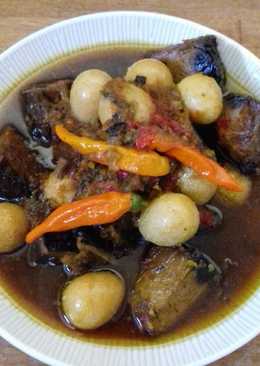 Semur tongkol telur puyuh pedes#PR_AnekaSemur