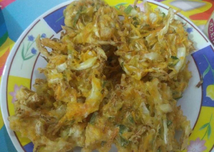 resep Bakwan sayur keriting krispi