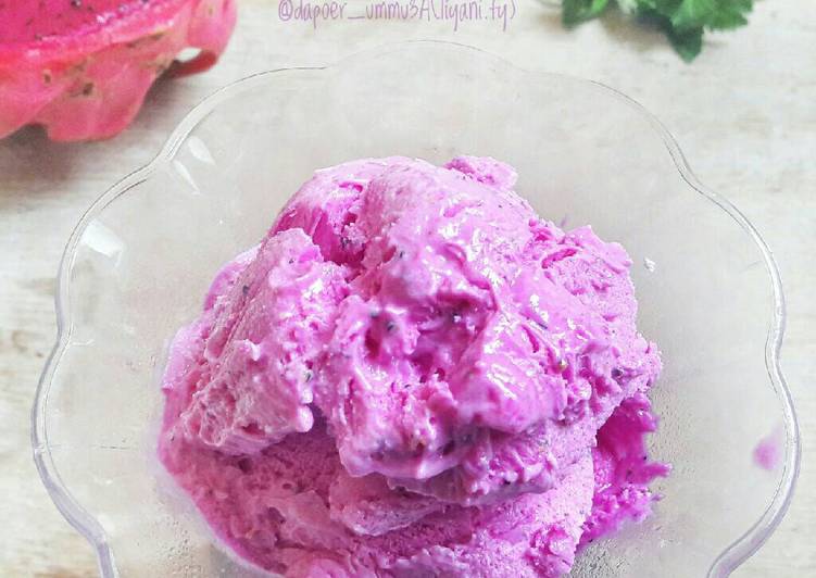 Resep Es Krim Buah naga Karya dapoer_ummu3A(liyanify)