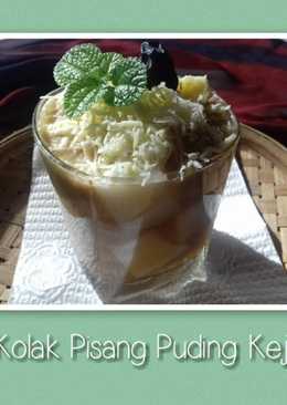 Kolak Pisang Puding Tabur Keju