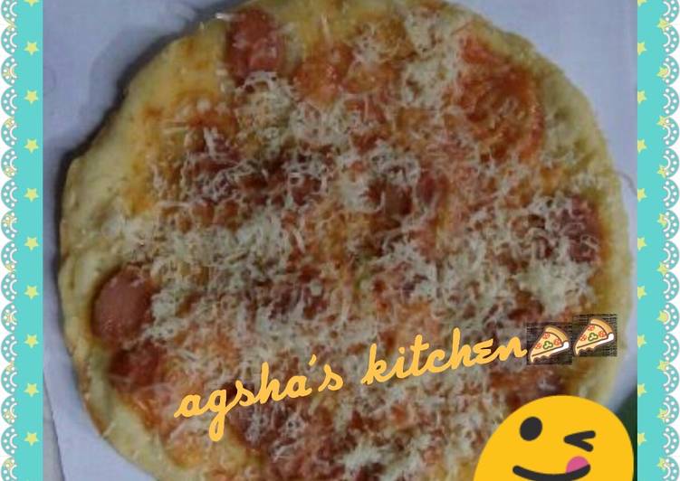 resep lengkap untuk Pizza rice cooker home made????