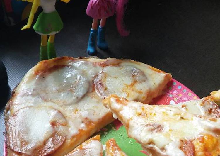 gambar untuk resep makanan Pizza Teflon Mozarella Chesse