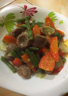Capcay goreng Bakso