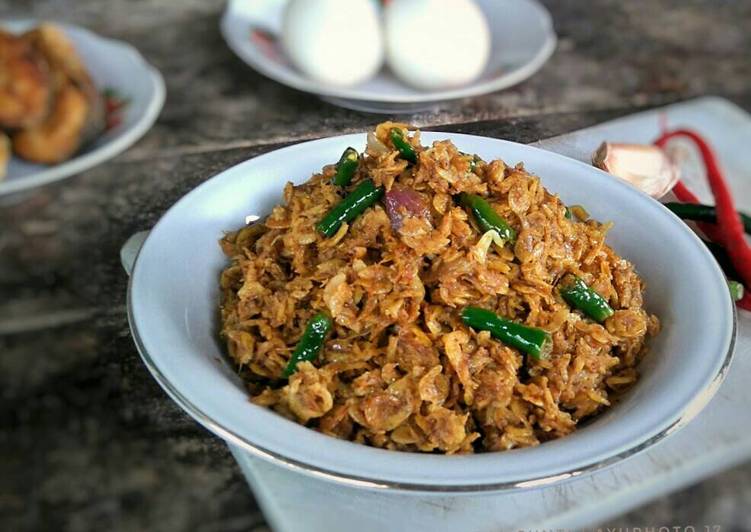 gambar untuk resep makanan Sambal Rebon Tumis Asam Sunti