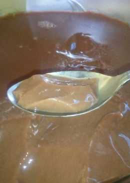 Puding puyo coklat