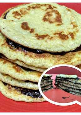 Pancake selai coklat keto #ketopad