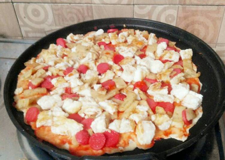Resep Pizza Simpel pake teflon Dari Siti Choiriah