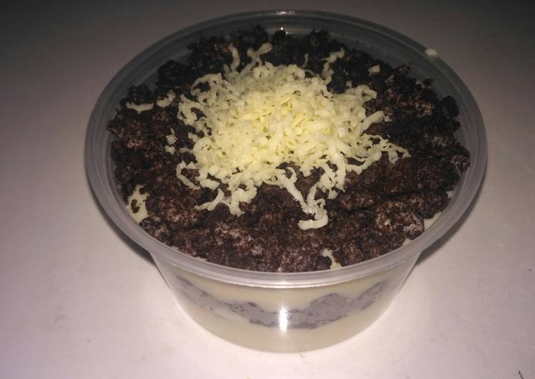 gambar untuk resep makanan Oreo cheese cake lumer sederhana