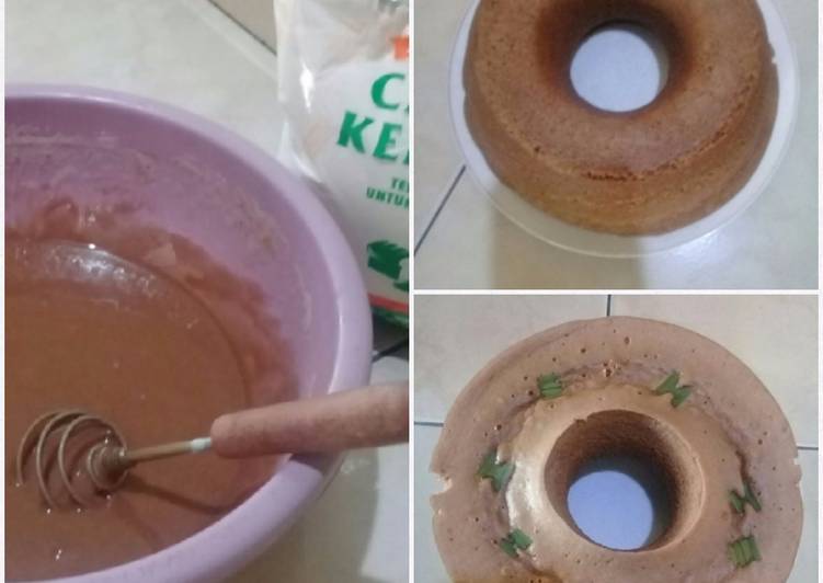 gambar untuk cara membuat Bolu coklat kukus
