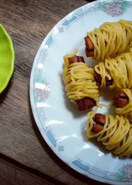 Mie Gulung Sosis Simple