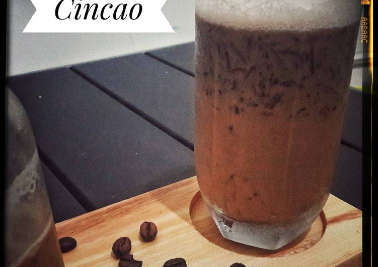 cara membuat Cappucino Cincau