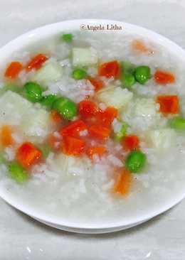 Bubur nasi & edamame