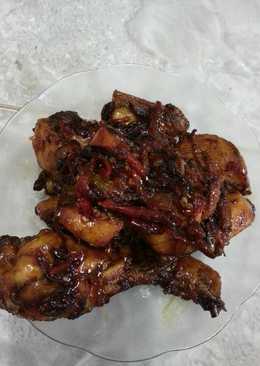 Ayam bakar kuah kecap pedas