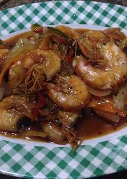 Udang asam manis pedas