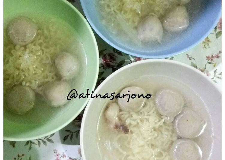 resep Kuah Bakso yang penting seger??