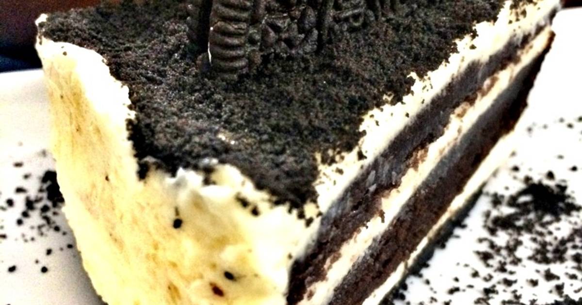 Resep Cheesecake brownies Oreo