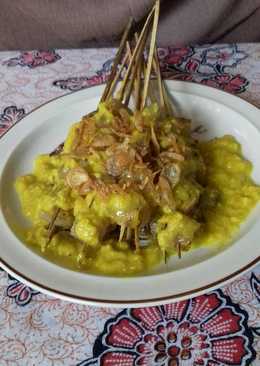 Sate kikil teplon simple bumbu padang