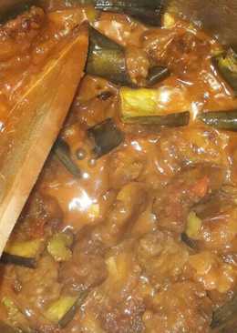 Karaage Terong Balado Rice Cooker