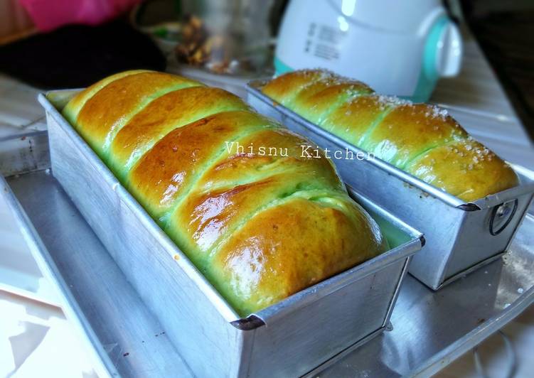 resep Roti Sobek Pandan (Berserat sempurna)