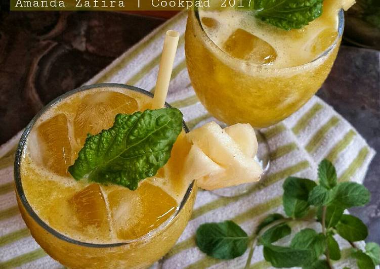 Resep PineMango Basil Mojitos (non alkohol) By Amanda Zafira