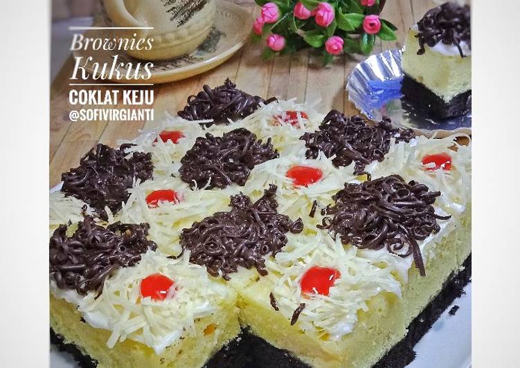 resep Brownies kukus coklat keju