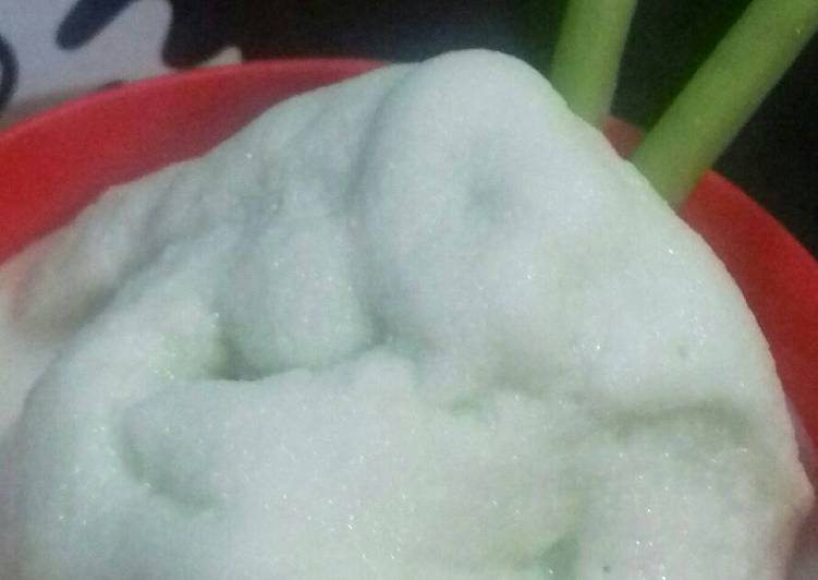 cara membuat Es krim matcha goyang