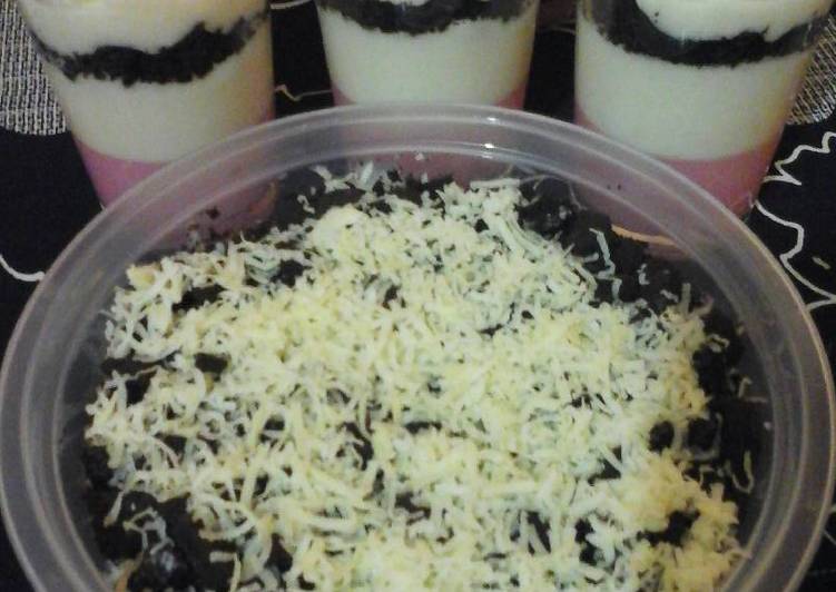 resep Cheesecake oreo puding nutrijel (manisguriihkenyell)