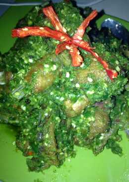 Ayam kampung sambal terasi hijau