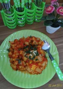 Telur kentang balado simpel untuk pemula