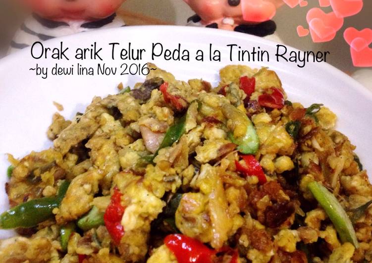 resep masakan Orak arik Telur Peda a là Tintin Rayner