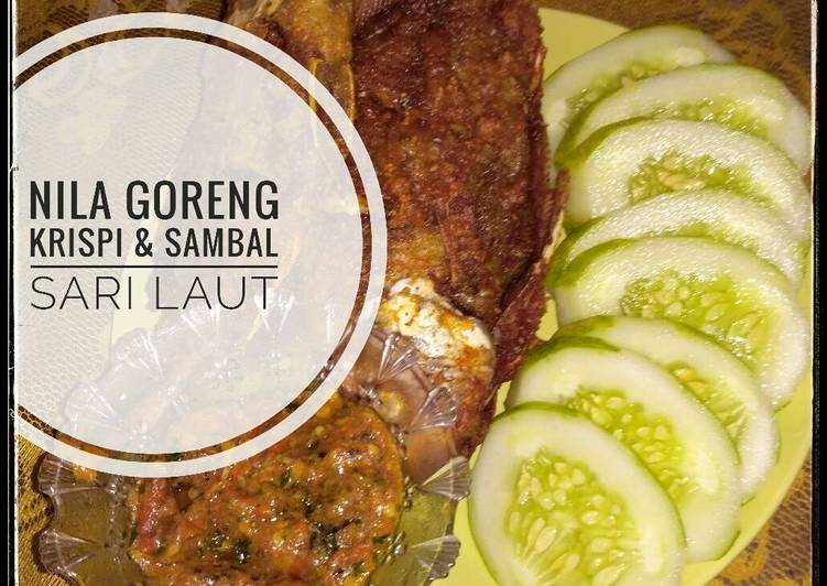 resep lengkap untuk Nila goreng krispi & sambal sari laut