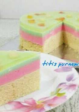 Fruit Pudding Cake (puding busa)