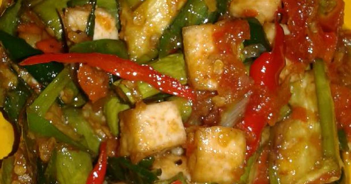  Resep Balado terong dan tahu ala evigani oleh Evi Dinata 