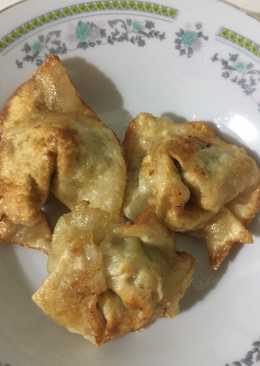 Pangsit goreng sawi asin ðð