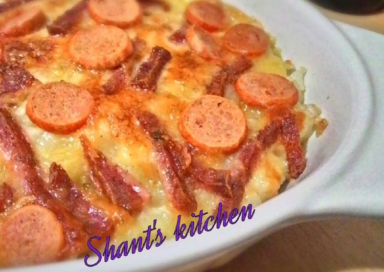 resep makanan Cheesy Baked Rice