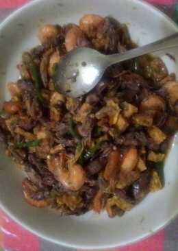 Cumi asin udang cabe ijo simple