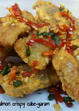 Kulit Salmon Crispy Cabe Garam